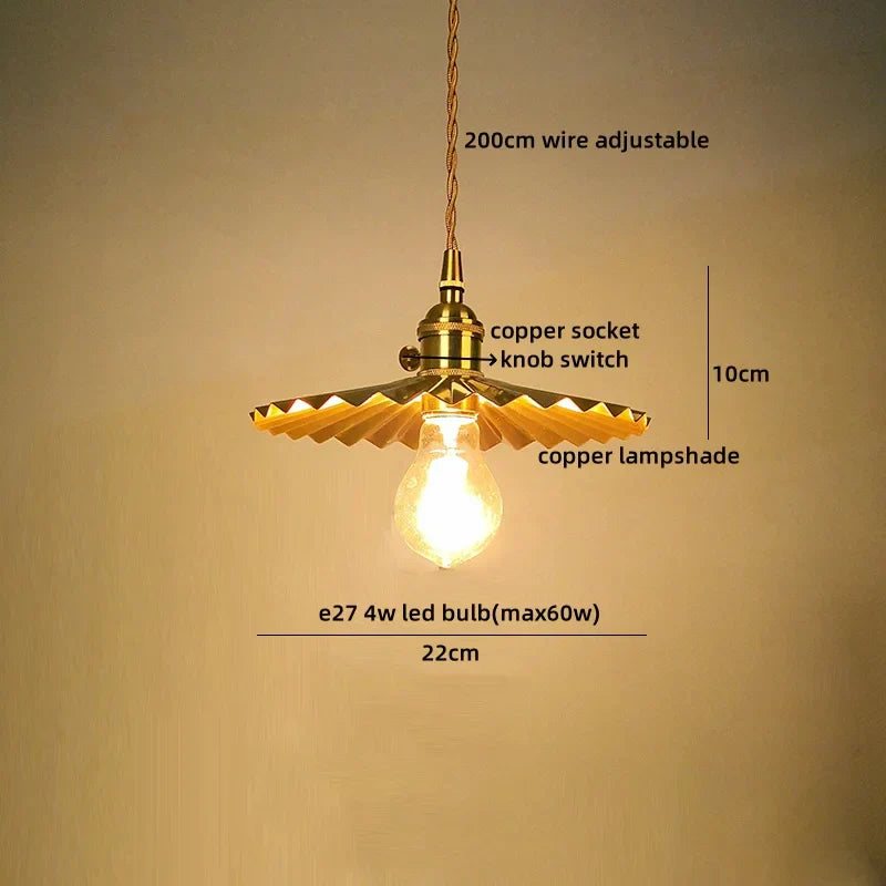 Verra Copper Pendant Light – Modern Glass Ceiling Lamp | Contemporary Ambient Lighting | Refined Interior Elegance