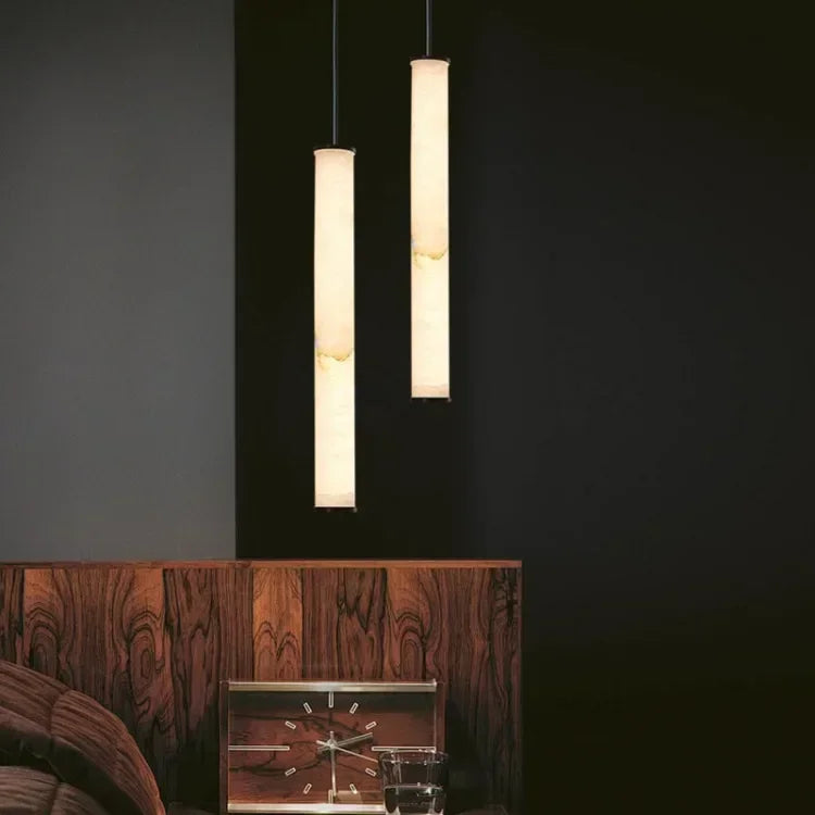 Marble Luxe LED Pendant Light – Contemporary Stone Ceiling Lamp | Premium Ambient Lighting | Modern Designer Statement