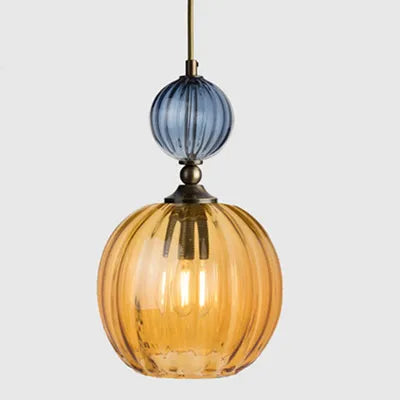 PrismGlow Glass Pendant Light – Scandinavian Ceiling Lamp | Coloured Glass Lighting | Contemporary Interior Accent