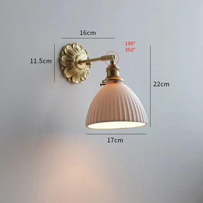 Frosted Glass LED Wall Light with Copper Finish – Modern Luxury Wall Sconce | Elegant Ambient Lighting
