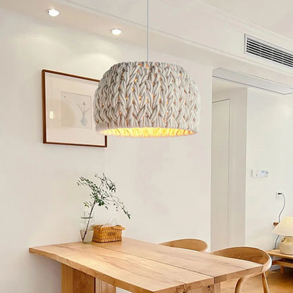 Hikari Woven Pendant Light – Japandi Rattan Ceiling Lamp | Handcrafted Natural Hanging Light for Modern Interiors