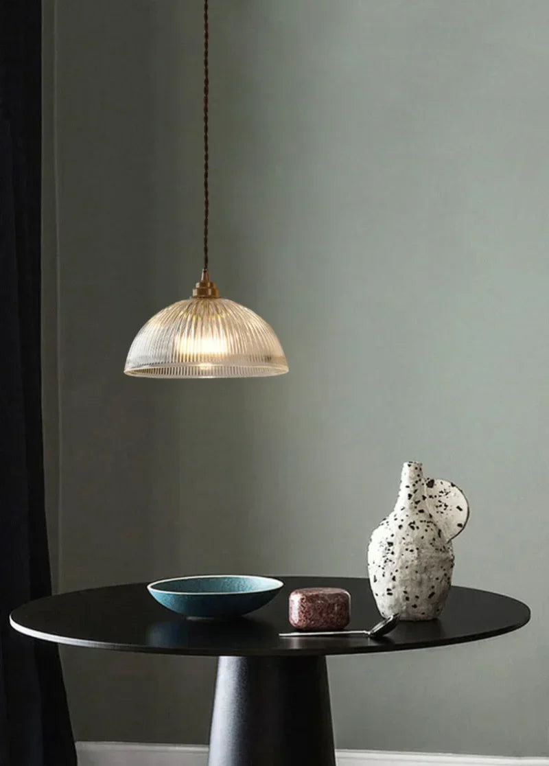 Verra Copper Pendant Light – Modern Glass Ceiling Lamp | Contemporary Ambient Lighting | Refined Interior Elegance