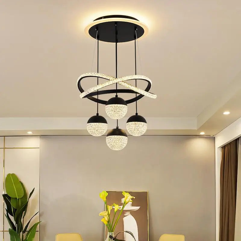 LumaCrest LED Pendelleuchte – Modernes Art Deco-Design für Esszimmer und Wohnzimmer-Leuchtezauber