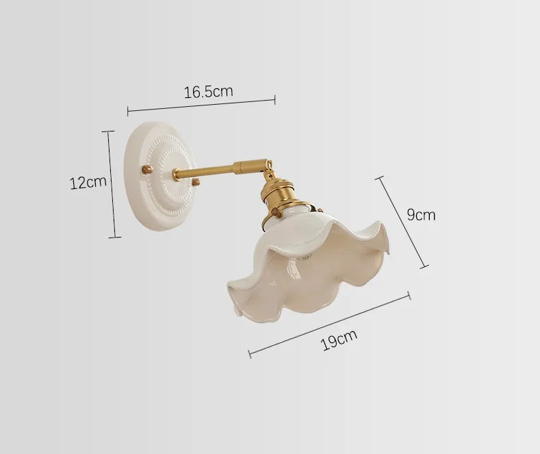 Aurelle Ceramic Wall Light – Adjustable E27 Wall Lamp | Contemporary Copper Lighting | Elegant Interior Illumination