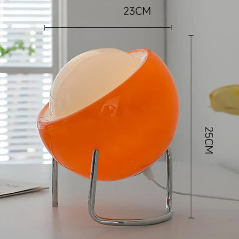 LumiEgg Retro Bauhaus Tischlampe-Leuchtezauber