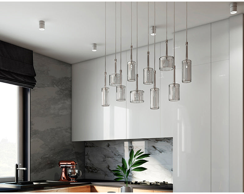Milano Glass Pendant Light – Luxury LED Chandelier | Contemporary Italian Designer Lighting | Elegant Interior Centrepiece