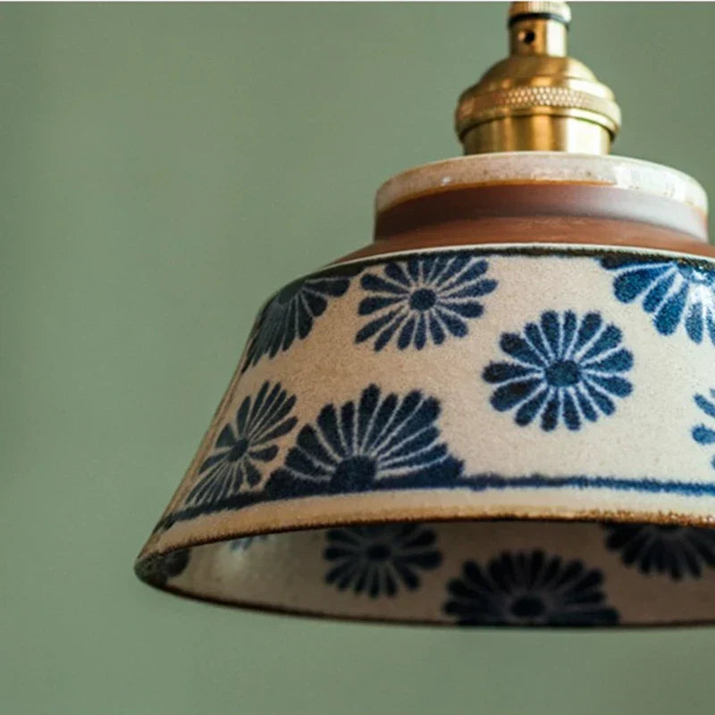 AuroraGlaze Pendant Light – Creative Glazed Ceramic LED Hanging Lamp (E27, 90–260V)