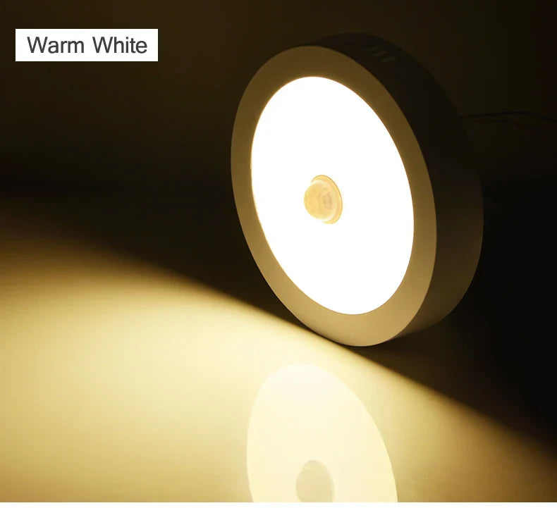 LED Ceiling Light with PIR Motion Sensor – Energy-Efficient Round Ceiling Lamp | Automatic Indoor Lighting | Modern Home Light Fixture