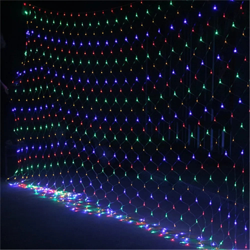 LED Net Christmas Lights – 6 x 4M & 3 x 3M Curtain Lighting for Windows, Gardens, Weddings & Festive Decorations