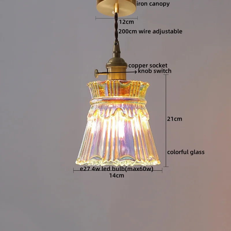 Verra Copper Pendant Light – Modern Glass Ceiling Lamp | Contemporary Ambient Lighting | Refined Interior Elegance