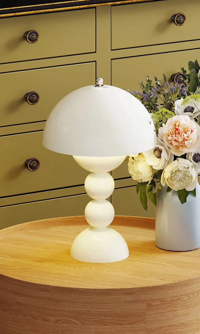 Nordic Flower LED Table Lamp – USB Dimmable Bedside Light | Decorative Floral Desk Lamp | Modern Ambient Lighting