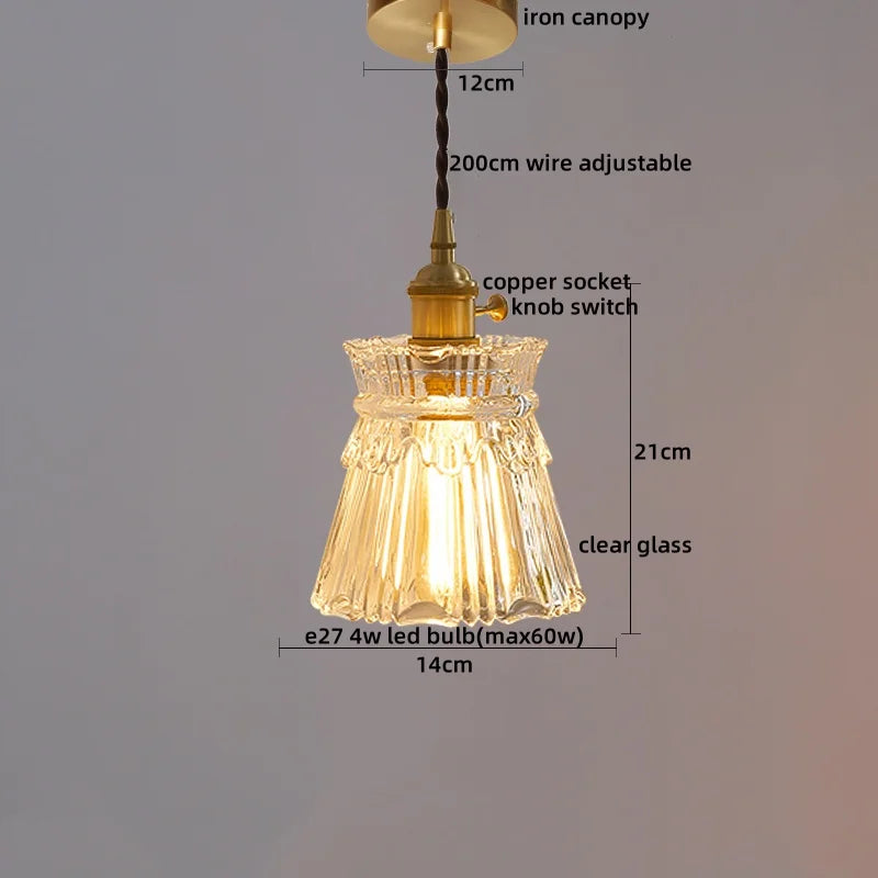 Verra Copper Pendant Light – Modern Glass Ceiling Lamp | Contemporary Ambient Lighting | Refined Interior Elegance