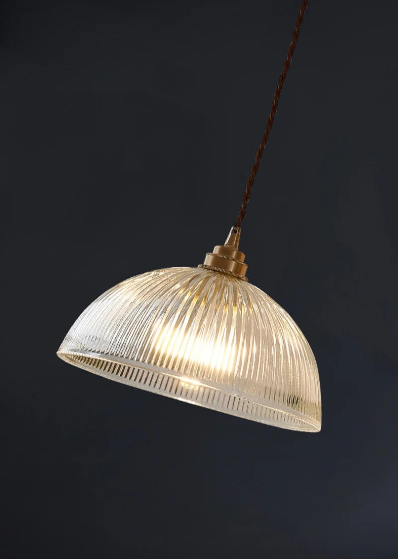 Verra Copper Pendant Light – Modern Glass Ceiling Lamp | Contemporary Ambient Lighting | Refined Interior Elegance