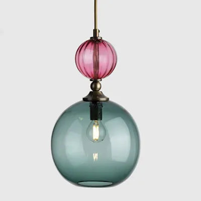 PrismGlow Glass Pendant Light – Scandinavian Ceiling Lamp | Coloured Glass Lighting | Contemporary Interior Accent