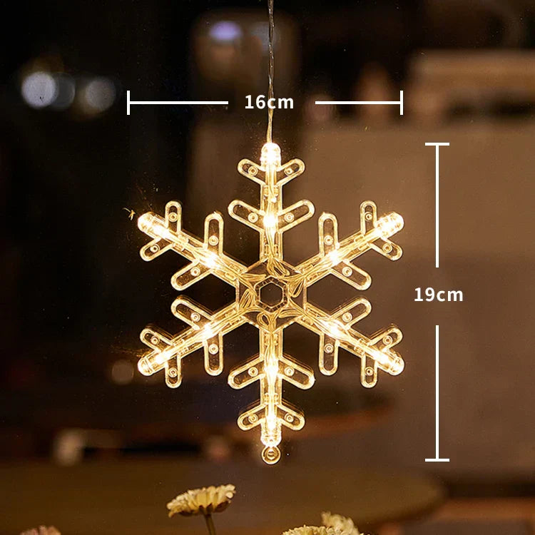 SantaGlow LED Window Light – Santa Claus Suction Cup Decoration | Festive Christmas Window Lamp