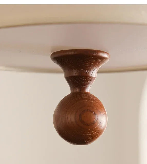 Boho Fabric Pendant Light – Wooden Ceiling Lamp | Warm Ambient Lighting | Rustic Modern Interior Décor