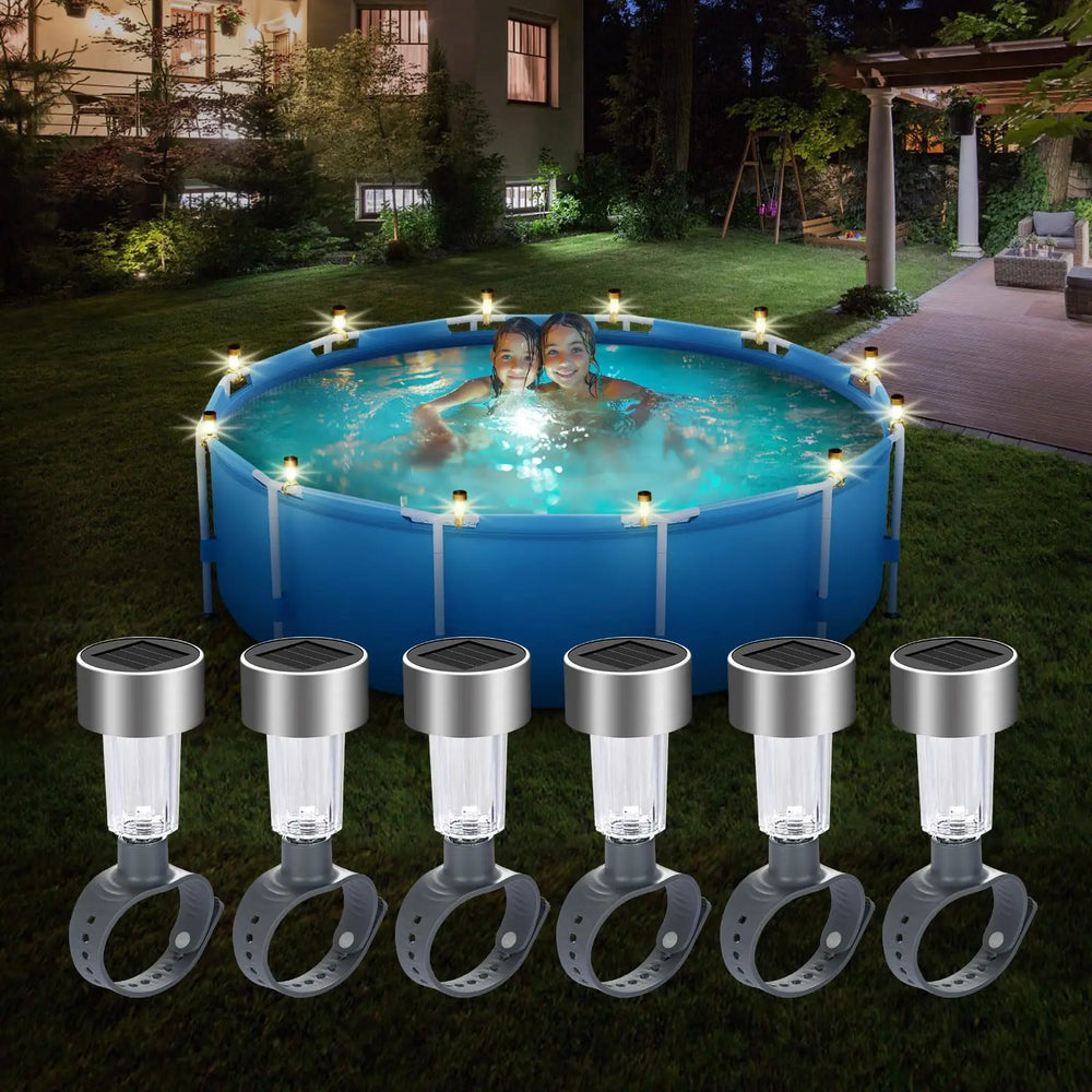 SOLARLUX 6er-Set LED Solar Poolbeleuchtung-Leuchtezauber