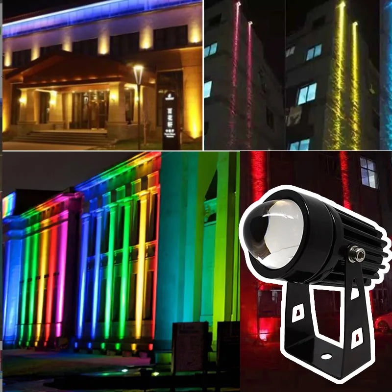 LUMIBEAM SoloSpot Außen RGB LED Wandstrahler-Leuchtezauber