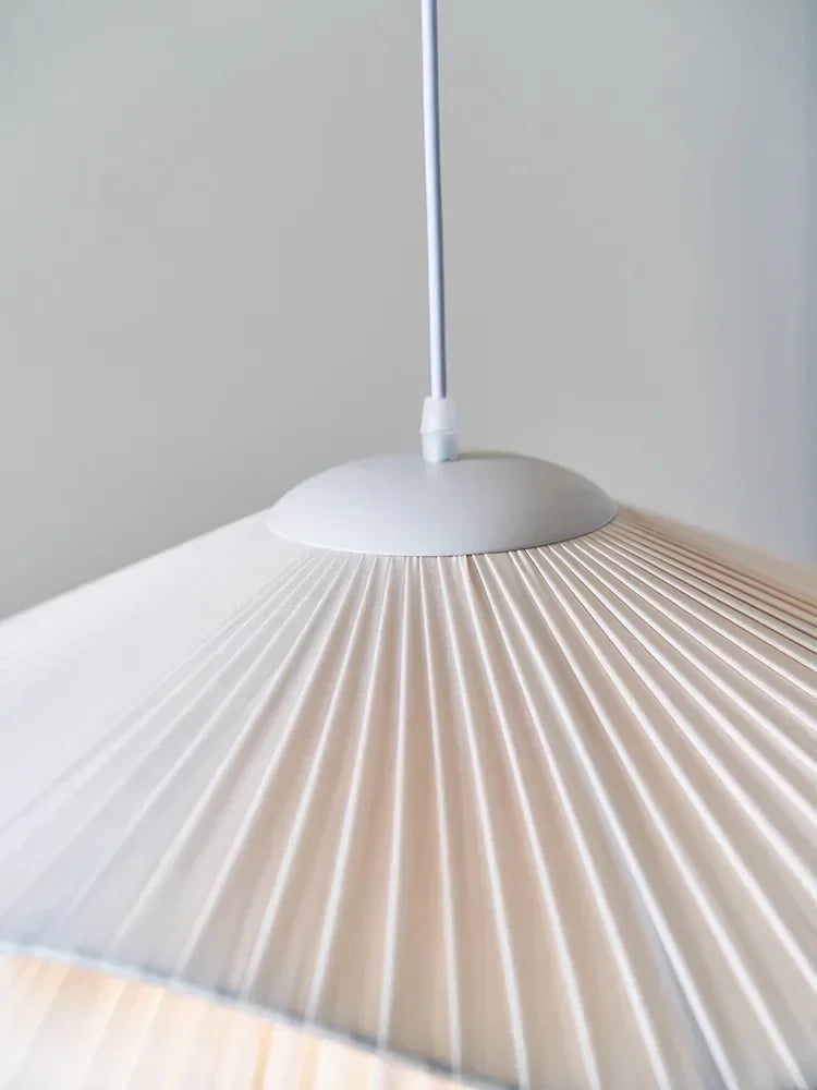Nordic Linen Pendant Light – Scandinavian Fabric Ceiling Lamp | Soft Ambient Lighting | Japandi Interior Elegance