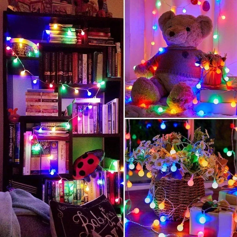 LUMIBALLS LED Globe String Lights – Waterproof Decorative Fairy Lights | USB & Battery Powered Indoor & Outdoor Lighting