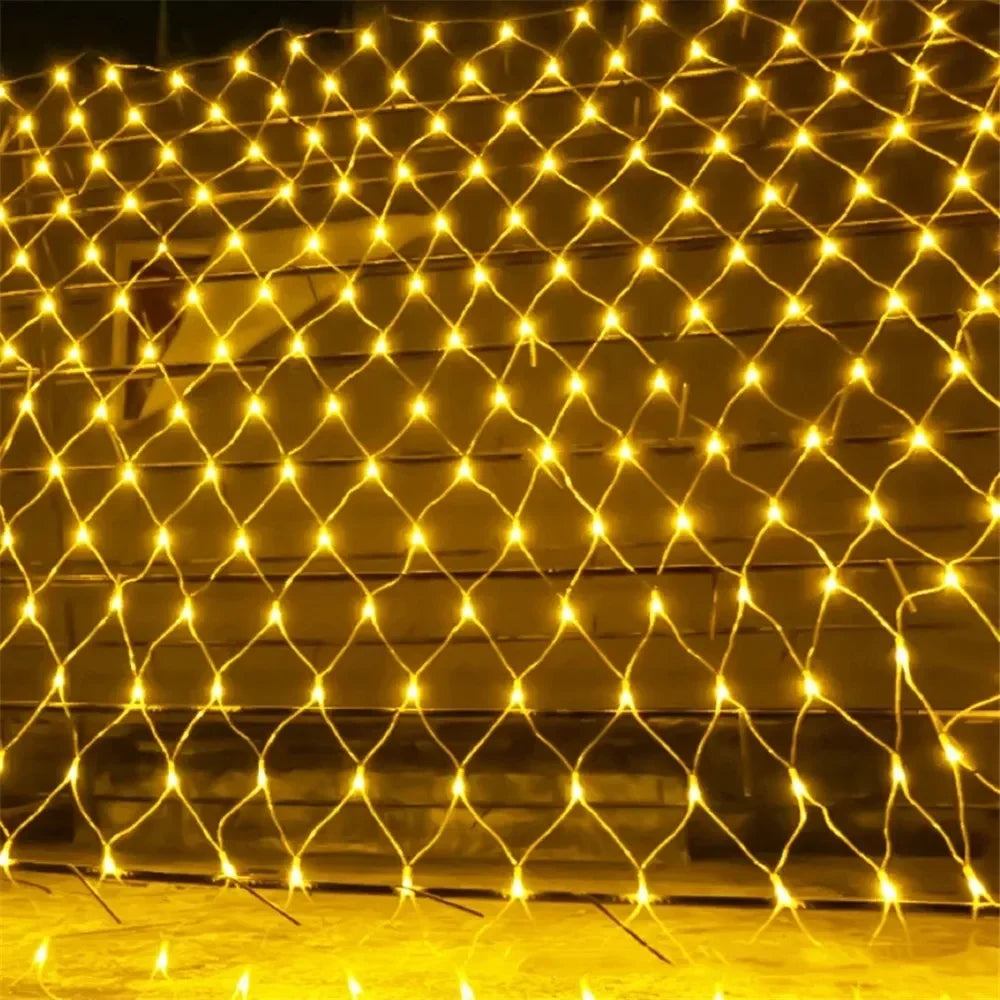 LED Net Christmas Lights – 6 x 4M & 3 x 3M Curtain Lighting for Windows, Gardens, Weddings & Festive Decorations