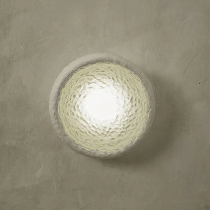 Wabi-Sabi Resin Wall Light – Retro Japanese LED Wall Sconce | Warm Minimalist Ambient Lighting