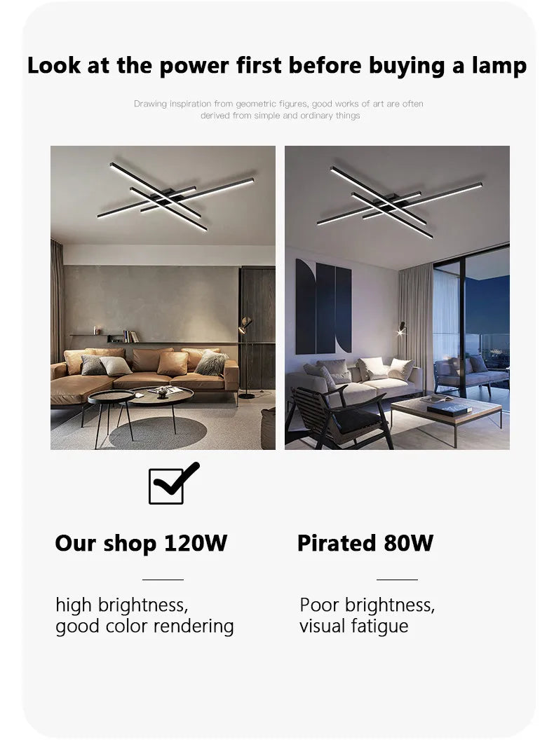 Scandinavian LED Ceiling Light – Modern Minimalist Ceiling Lamp | Energy-Efficient Flush Mount | Elegant Home Lighting