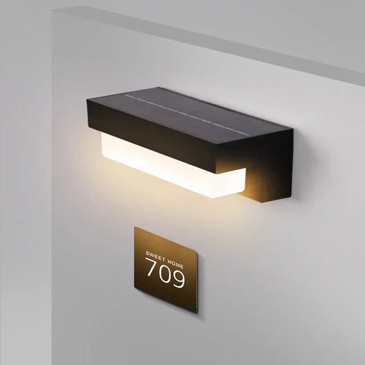 Outdoor Solar LED Wall Light – Waterproof Garden Wall Lamp | IP65 Security & Decorative Lighting | Energy-Efficient Exterior Light