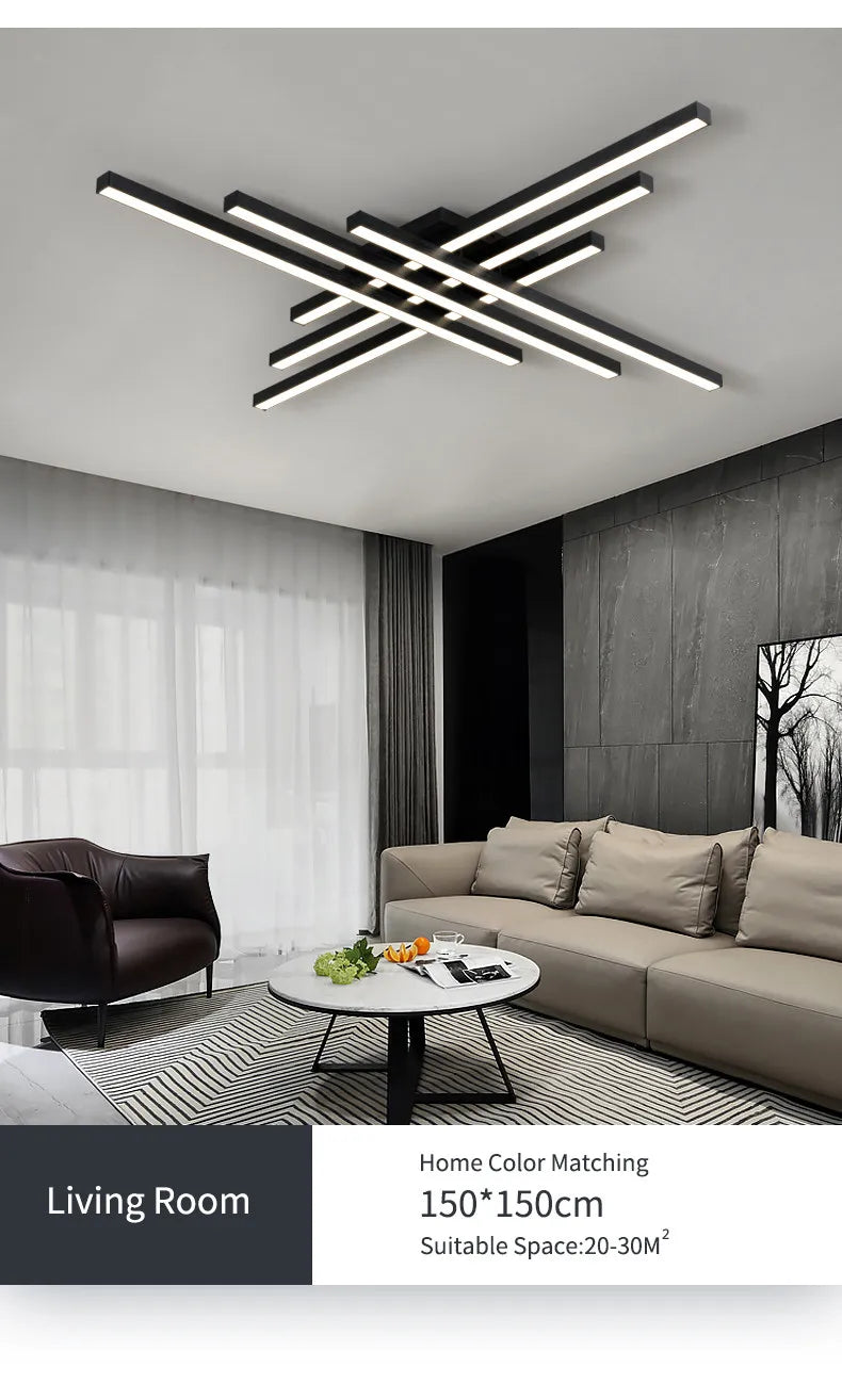 Scandinavian LED Ceiling Light – Modern Minimalist Ceiling Lamp | Energy-Efficient Flush Mount | Elegant Home Lighting