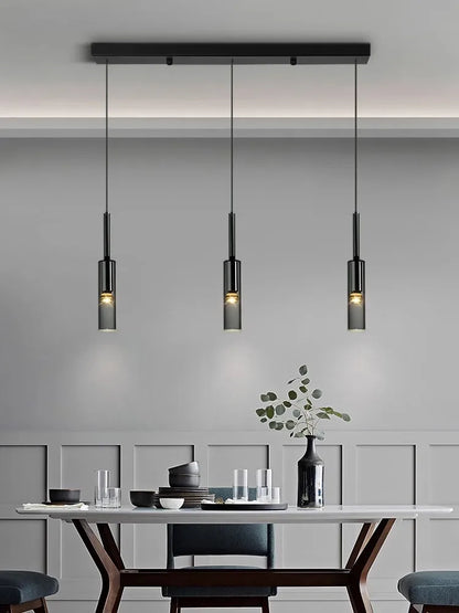 Obsidian Orb Pendant Light – Minimalist Glass Ceiling Lamp | Nordic LED Hanging Light for Contemporary Interiors