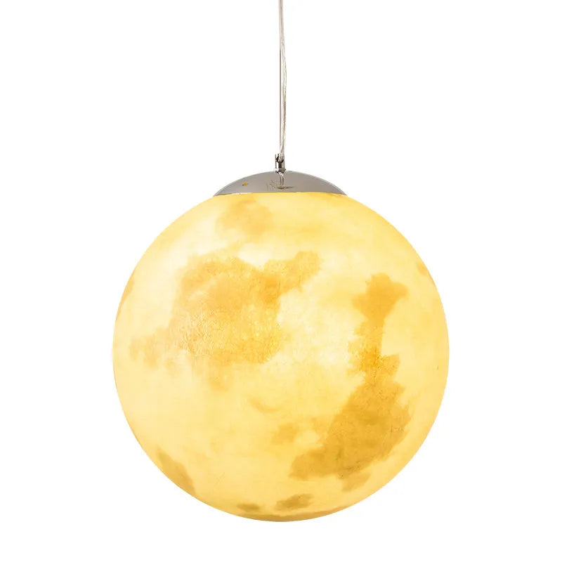 Moonlight Halo LED Pendant Light – Scandinavian Designer Ceiling Lamp | Contemporary Ambient Lighting | Statement Interior Feature