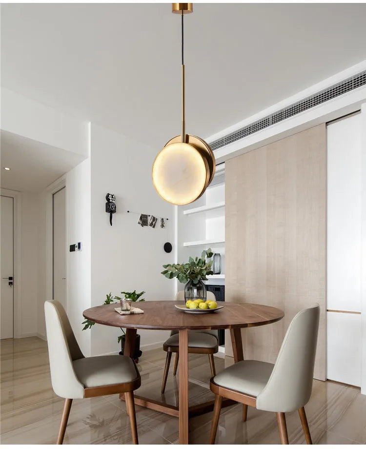Marble Wall Light – Modern Gold LED Wall Lamp | Luxury Ambient Lighting | Contemporary Stone Interior Feature