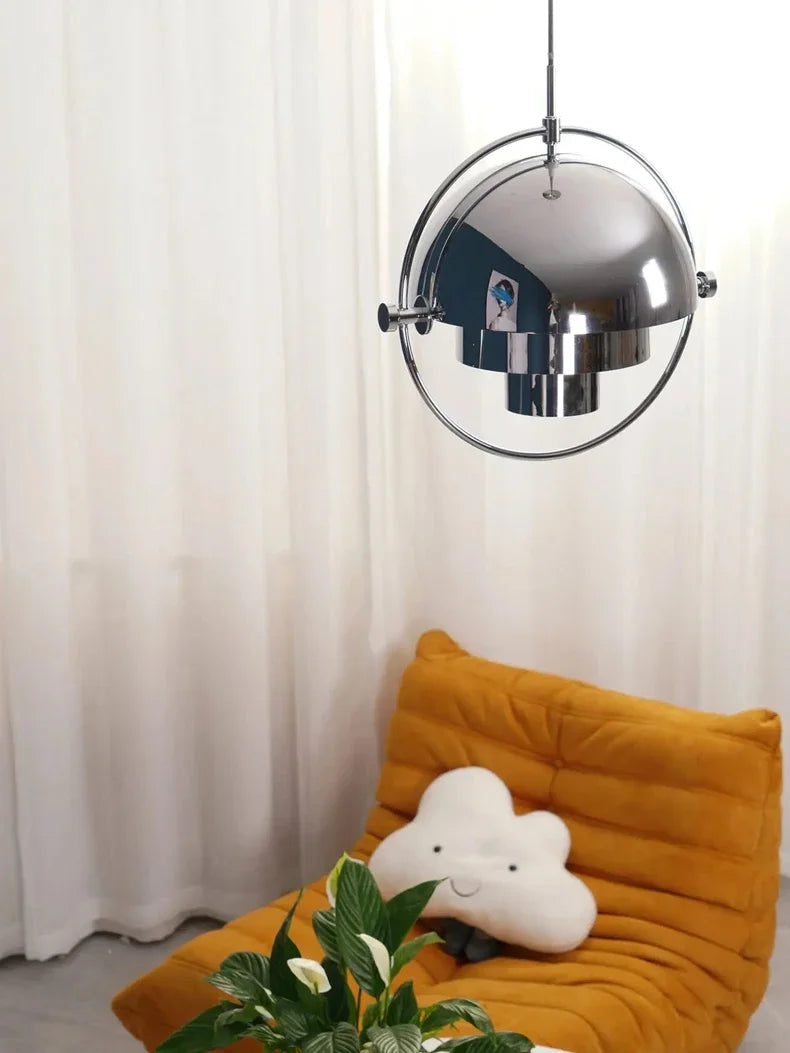 Sculptural Globe LED Pendant Light – Scandinavian Designer Ceiling Lamp | Dimmable Ambient Lighting | Contemporary Statement Chandelier