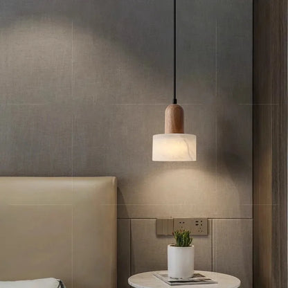 Auralith Marble Pendant Light – Wabi-Sabi Jade Stone Ceiling Lamp | Luxury LED Lighting for Refined Interiors
