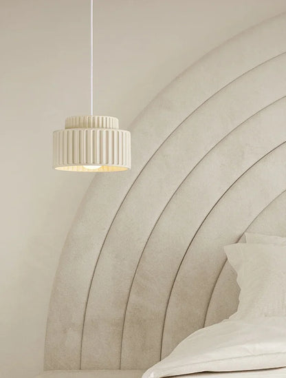 Veloura Resin Pendant Light – Nordic LED Ceiling Lamp | Minimalist Japandi Lighting for Modern Interiors