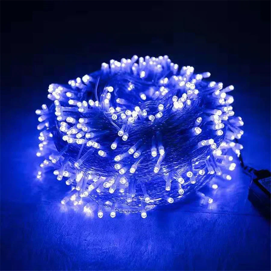 LumiFest LED Christmas String Lights – 10M / 50M / 100M Outdoor Fairy Lights with 8 Lighting Modes