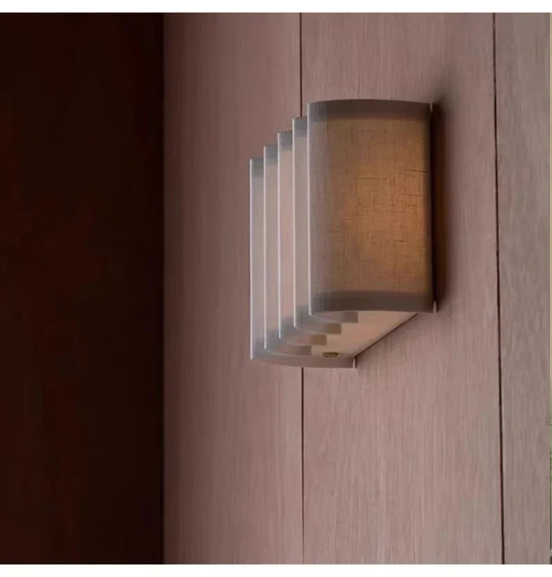 Kasumi Fabric Wall Light – Wabi-Sabi Wall Lamp | Japanese Minimalist Lighting for Calm Modern Interiors