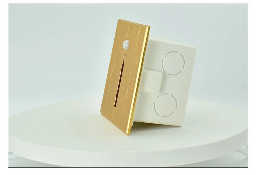 LED Motion Sensor Step Light – Recessed Wall Lamp | Smart Stair & Hallway Lighting | Modern Aluminium Design