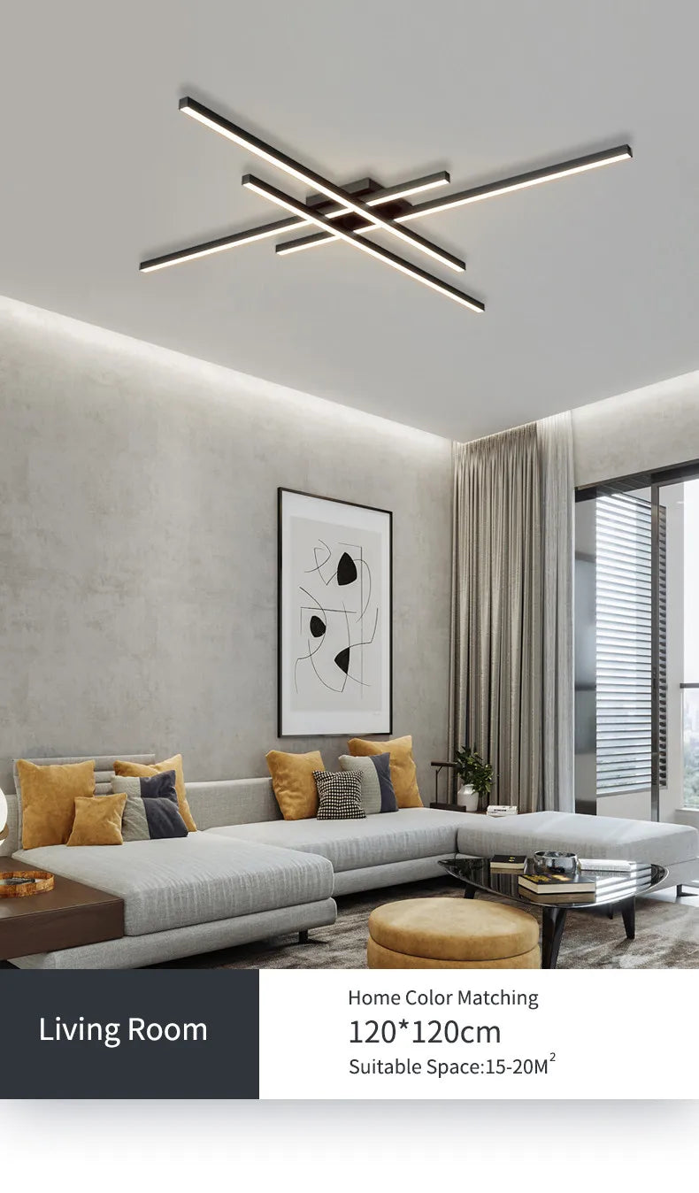 Scandinavian LED Ceiling Light – Modern Minimalist Ceiling Lamp | Energy-Efficient Flush Mount | Elegant Home Lighting