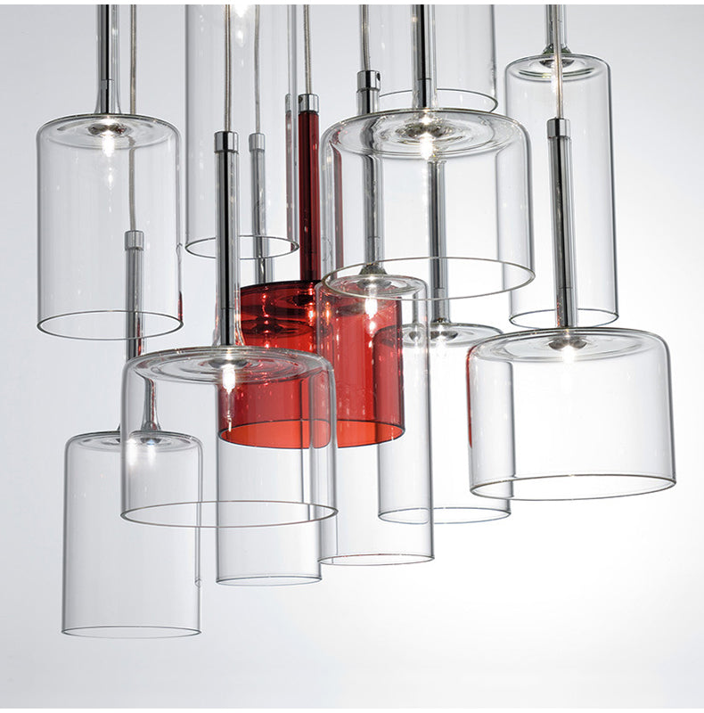 Milano Glass Pendant Light – Luxury LED Chandelier | Contemporary Italian Designer Lighting | Elegant Interior Centrepiece