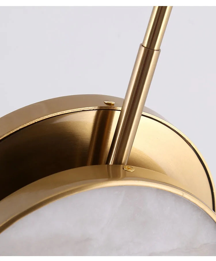 Marble Wall Light – Modern Gold LED Wall Lamp | Luxury Ambient Lighting | Contemporary Stone Interior Feature
