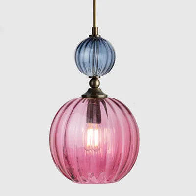 PrismGlow Glass Pendant Light – Scandinavian Ceiling Lamp | Coloured Glass Lighting | Contemporary Interior Accent