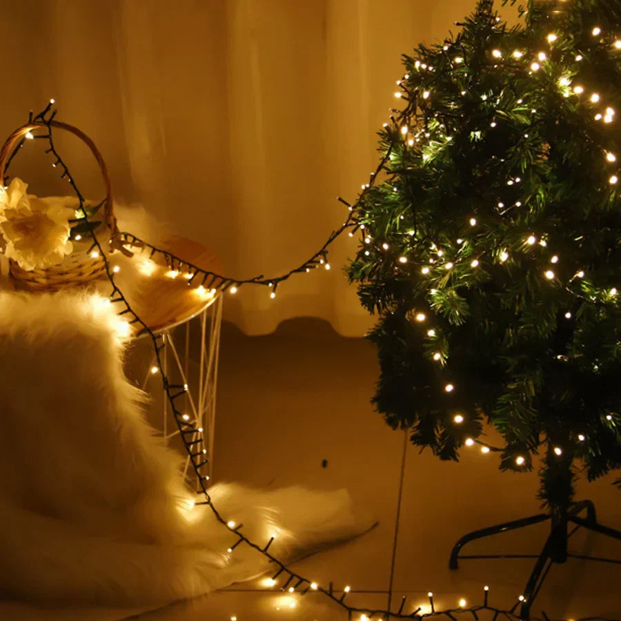 FIREFESTA LED Firecracker String Lights – Warm White Decorative Lighting | Waterproof Indoor & Outdoor Celebration Lights