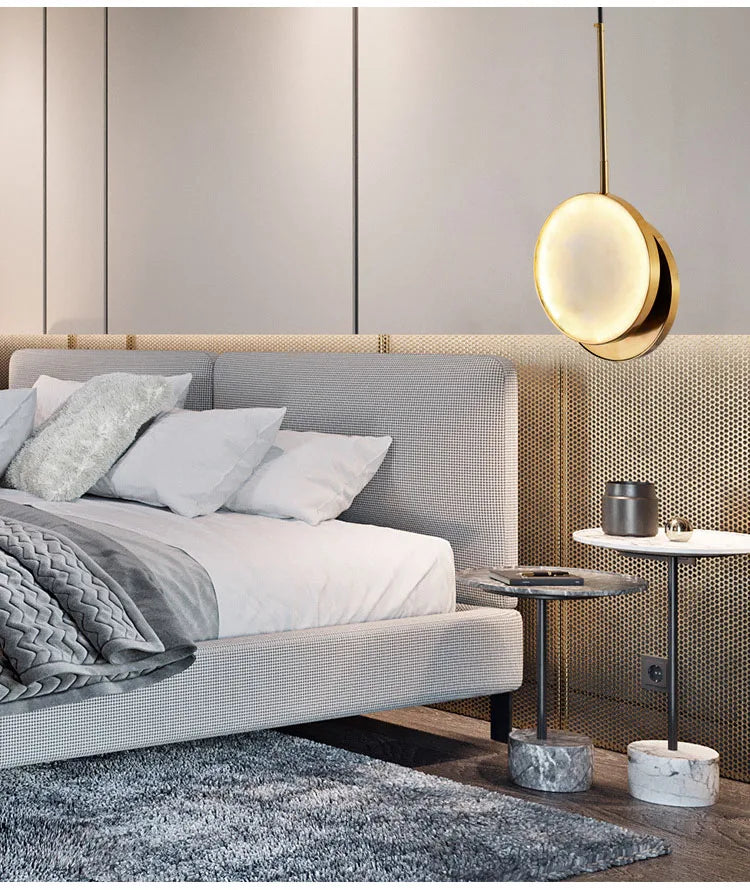 Marble Wall Light – Modern Gold LED Wall Lamp | Luxury Ambient Lighting | Contemporary Stone Interior Feature