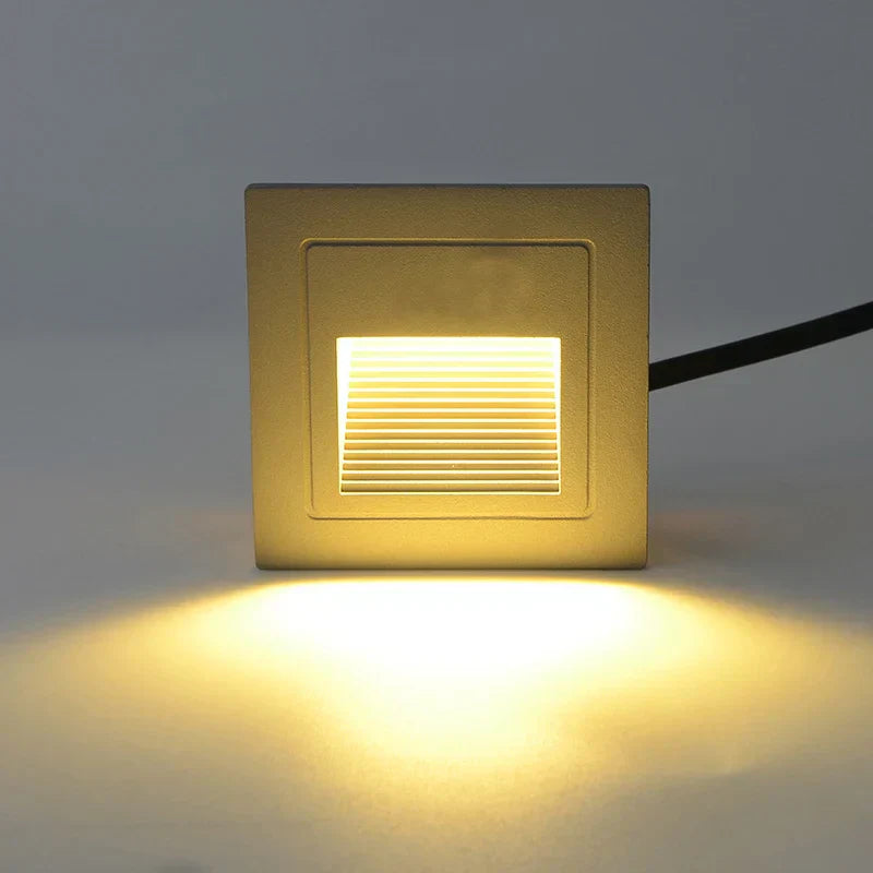 LED Recessed Step Light – IP65 Waterproof Outdoor Wall Light | Modern Stair & Pathway Lighting | Energy-Efficient Safety Illumination
