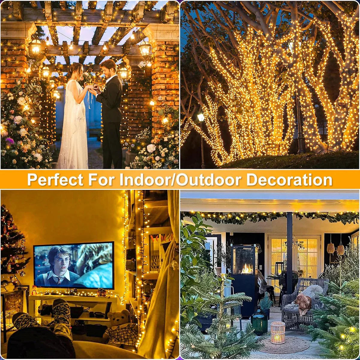 LumiFest Pro LED String Lights – Waterproof Decorative Fairy Lights with Remote Control | Indoor & Outdoor Celebration Lighting