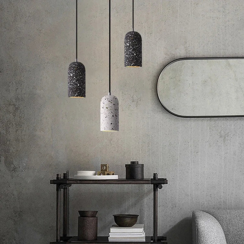 Concrete Pendant Light – Industrial E27 Ceiling Lamp | Handmade Minimalist Lighting | Contemporary Loft-Inspired Design