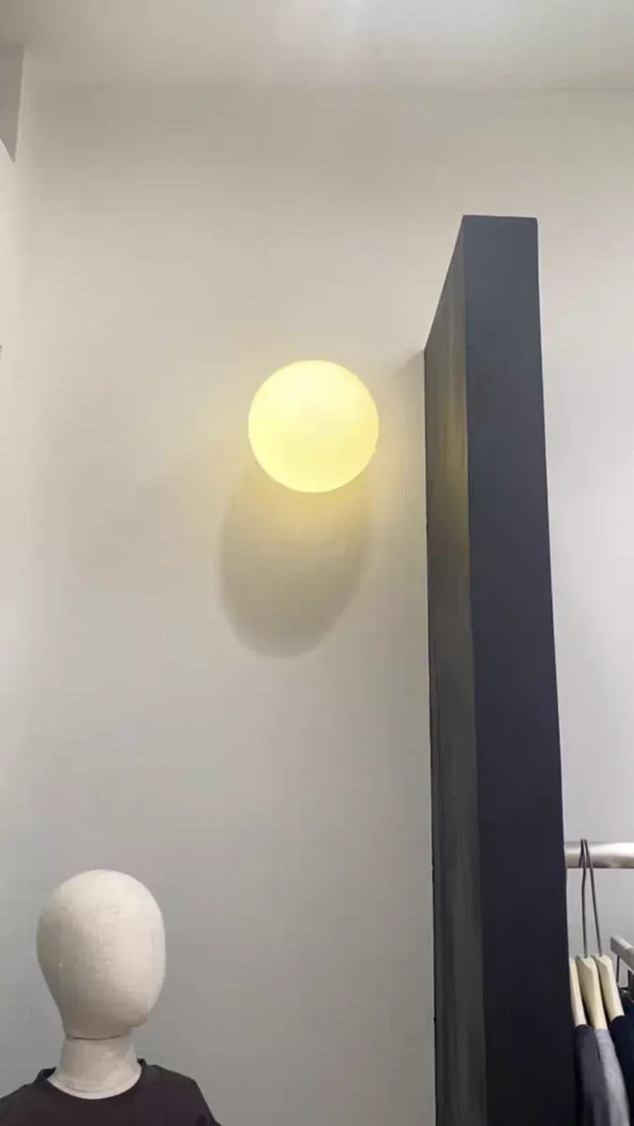 Orbelle Glass Wall Light – Frosted Globe LED Sconce | Modern Ambient Lighting | Timeless Interior Elegance