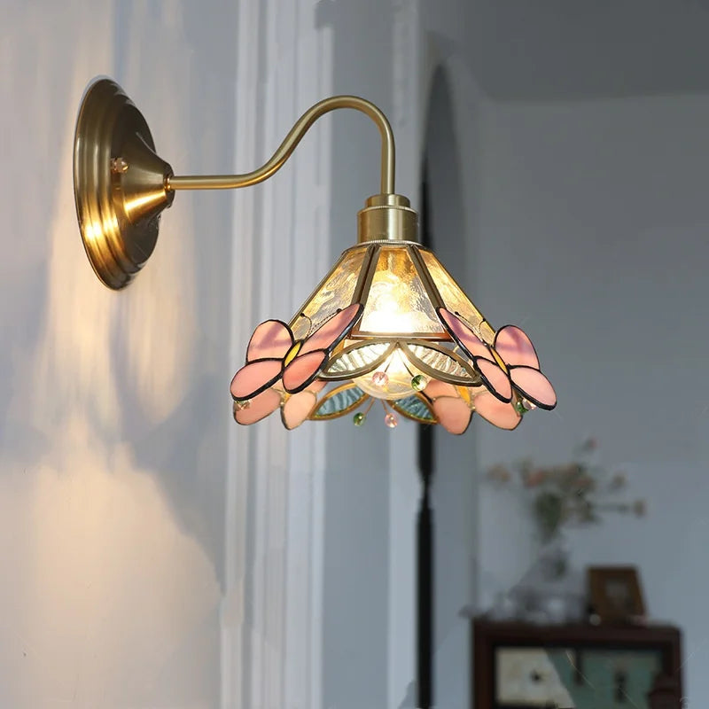 Nordique Glass Wall Light – Scandinavian Brass Sconce | Clear Glass Ambient Lighting | Contemporary Interior Elegance
