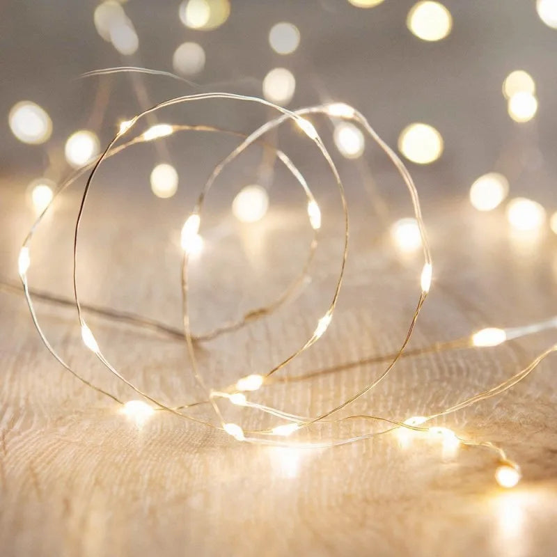 LumineoPro USB LED String Lights – Waterproof Fairy Lights | Flexible Copper & Silver Wire Decorative Lighting